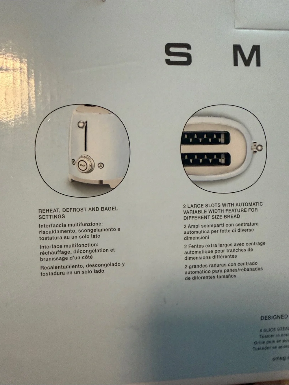 SMEG Red 2-Slice Toaster - Retro Style Kitchen Appliance